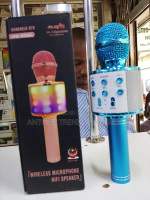 Portable Ktv Ws-858l Bluetooth Karaoke Mic Speaker