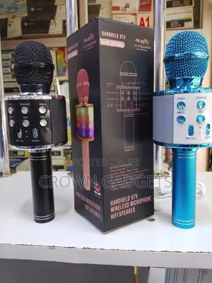 Bluetooth Karaoke Microphone Ws-858l With Echo Lights