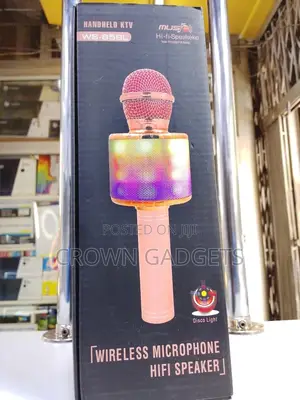 Ws-858l Wireless KTV Microphone Speaker Rechargeable