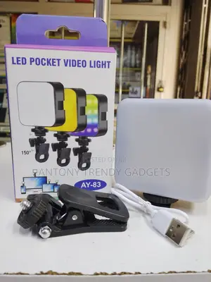 Ay-83 Rgb Led Camera Video Light Portable Rechargeable