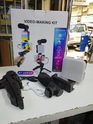 Ay-49 Rgb Video Making Kit For Smartphone Vlogging
