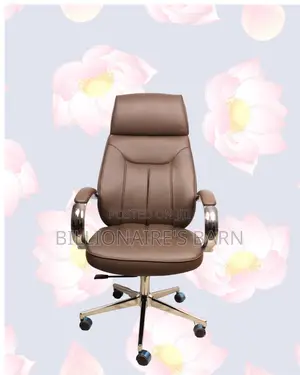Brown Executive Office Chair | Breathable Support for Long Desk Hours