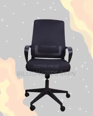 Black Mid-Back Mesh Chair | Breathable Support for Long Desk Hours |