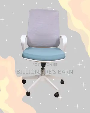 White Mid-Back Mesh Chair | Breathable Support for Long Desk Hours |