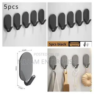 *5 Piece Strong Self-adhesive Wall Hooks