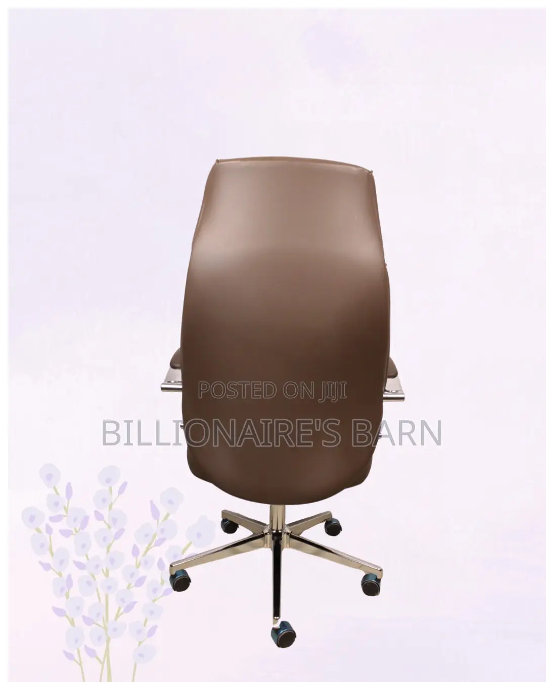 Brown Executive Office Chair | Space-saving Design For Compact Setups