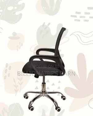 Black Compact Ergonomic Chair | Space-Saving Design for Compact Setups