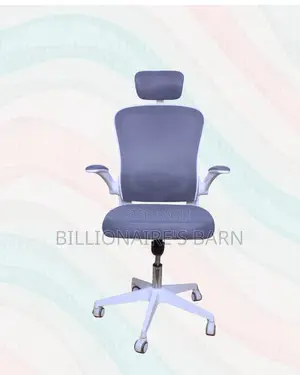 White Ergonomic Mesh Chair | Space-Saving Design for Compact Setups