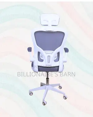 White Ergonomic Mesh Chair | Space-Saving Design for Compact Setups