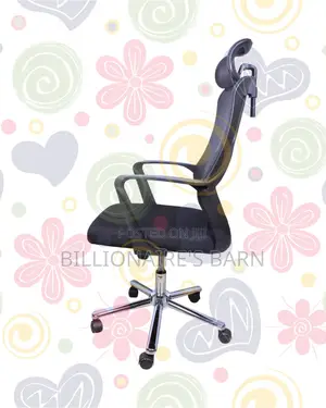 Black High-Back Mesh Chair | Space-Saving Design for Compact Setups