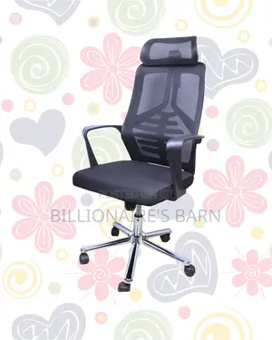 Black High-Back Mesh Chair | Space-Saving Design for Compact Setups