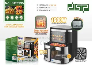 Available 10 L Airfryer 12 Large Icon Preset Menus
