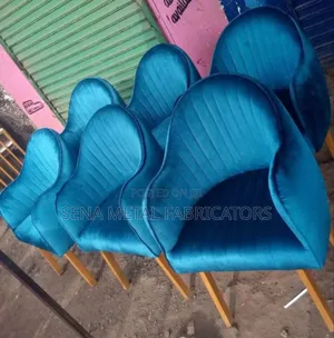 Restaurant Accent Chair,Velvet Fabric Upholstery on Sturdy Metal Frame