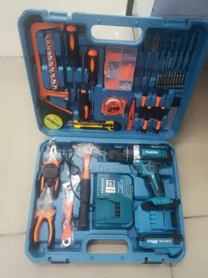 Makita 36v Cordless Drill and Multi-Piece Tool Set.