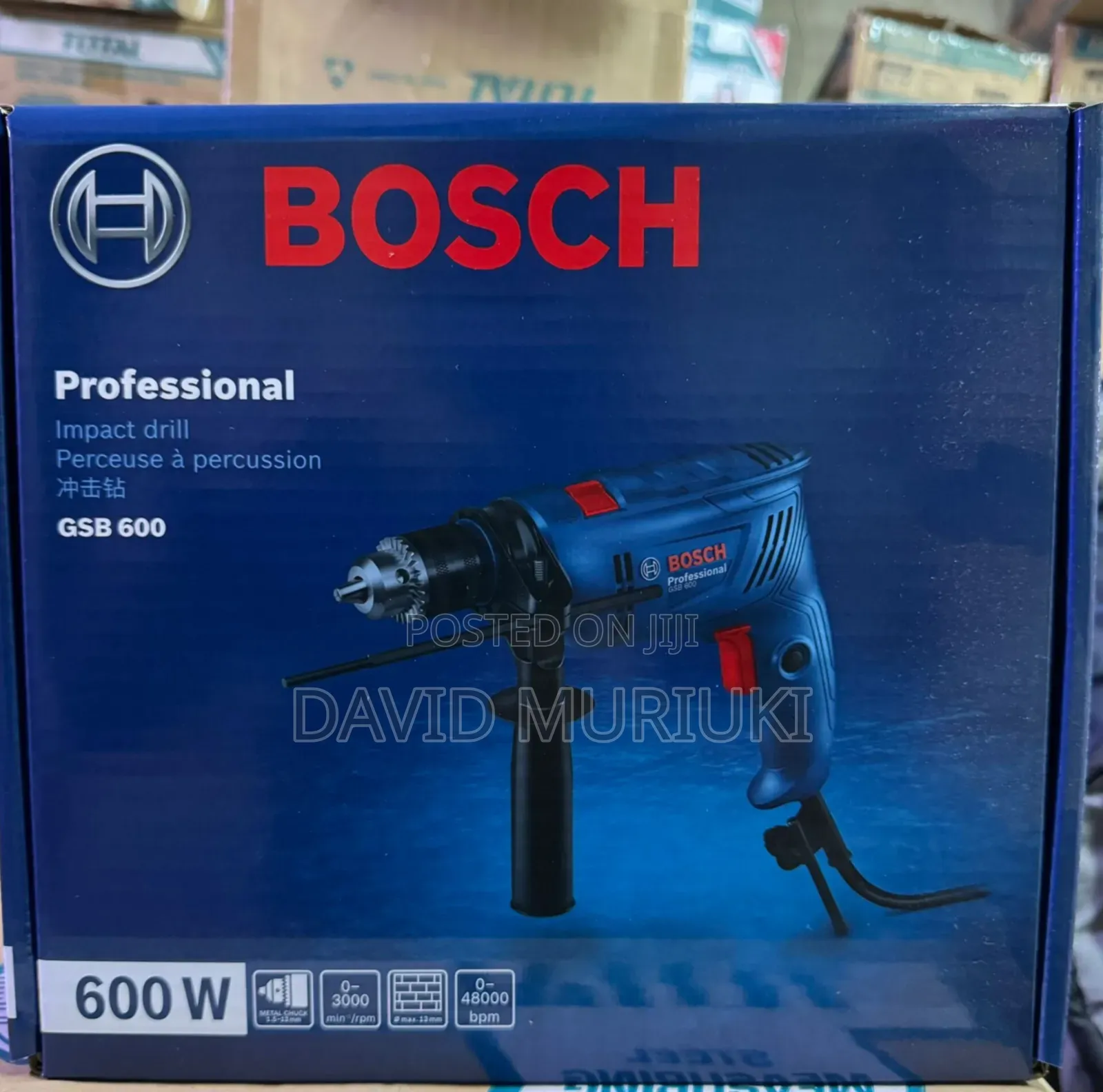 The 
Bosch Impact Drill
600w
Gsb600