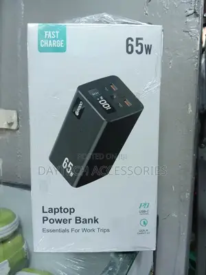 65w 60,000mah Fast-Charging Laptop Power Bank.