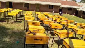 School Lockers and Chair