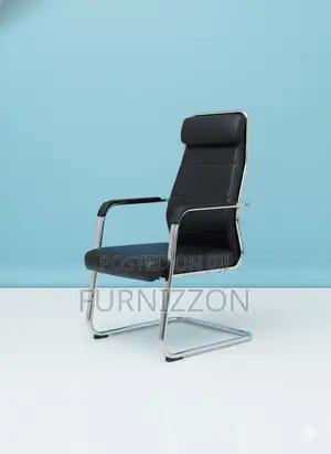 Modern Black Leather Multifunctional Arm Office Chair
