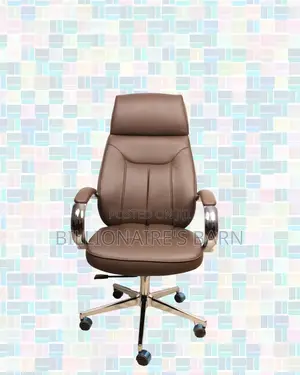 Brown Executive Chair | Posture-Friendly Build for Daily Productivity