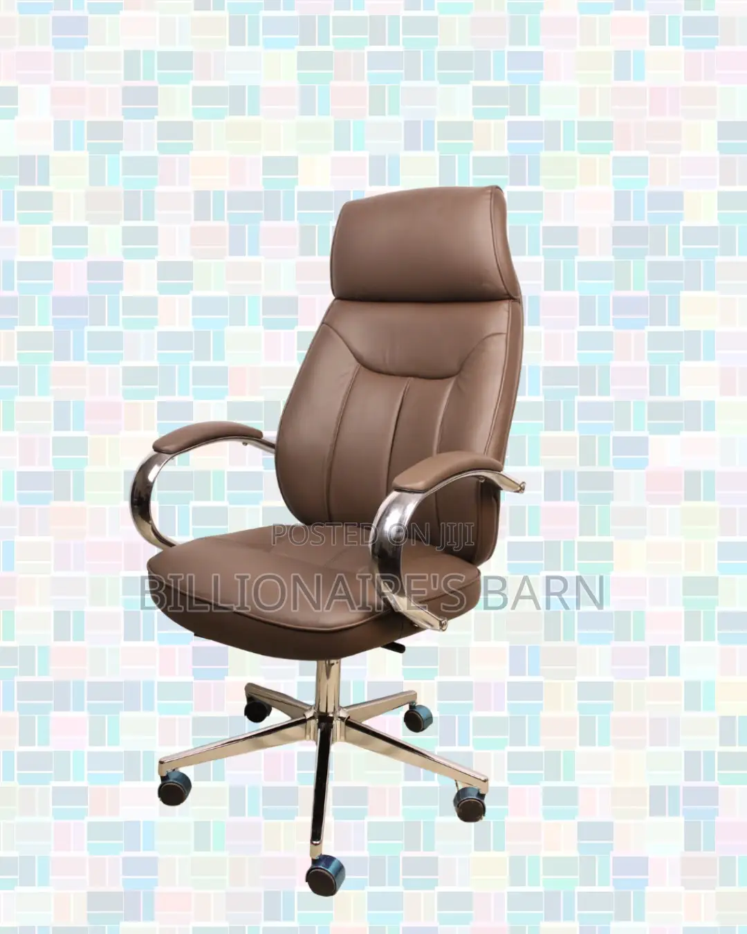 Brown Executive Chair | Posture-Friendly Build for Daily Productivity