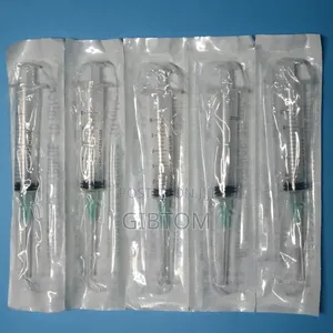 Disposable 5ml Pack of 5 Syringe Injection Needle and Syringe