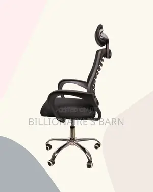 Black Secretarial Mesh Chair | Cool Airflow for Kenya’S Warm Afternoon