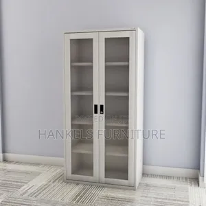 Block Steel Cabinet With Glass Doors
