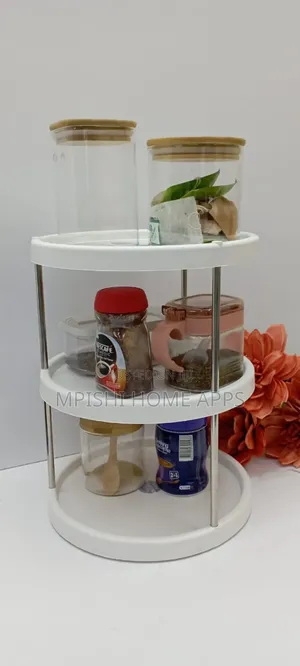 3 Tier Rotating Kitchen Storage Rack