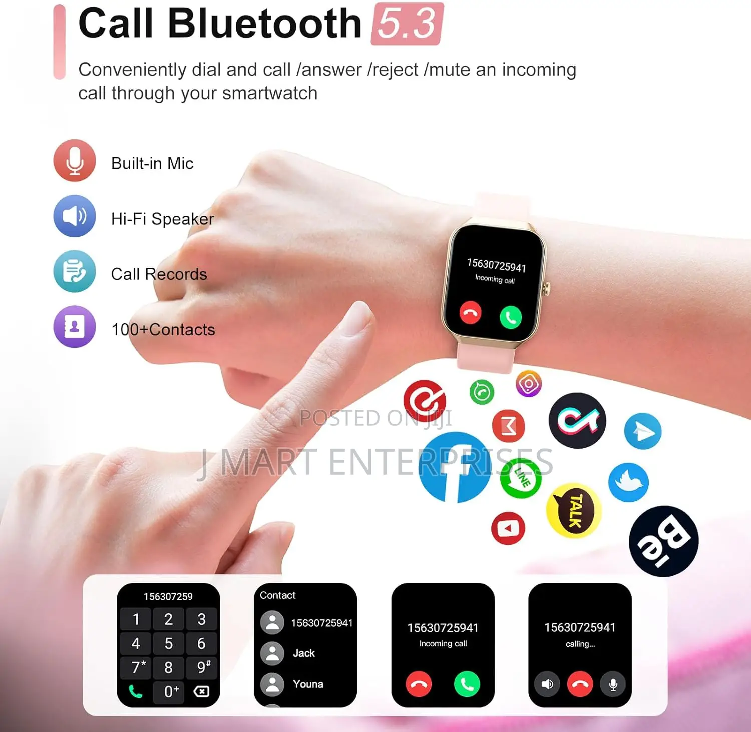 Smart Watch for Women Answer/Make Calls,
