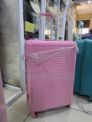 Hot Pink Rubber Suitcase at 3900 Large