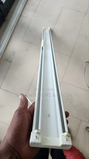 Aluminium Double Rails in Off White