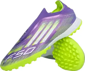 F50 Rush Purple Lucid Lemon Laceless Ag Trainers Football Boots