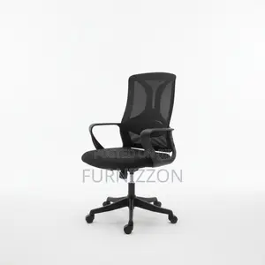 Black Mid-Back Mesh Ergonomic Swivel Office Chair