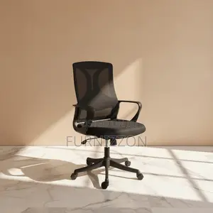 Professional Mid-Back Ergonomic Black Mesh Office Chair