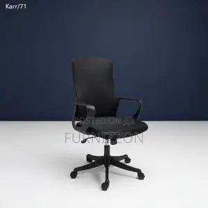 Ergonomic Adjustable Black Mid-Back Mesh Office Chair