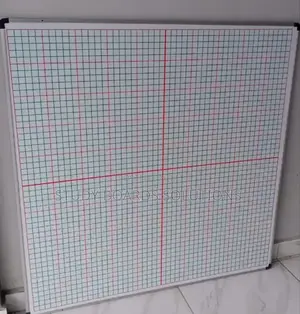 120cmx120cm Magnetic Grid/Graph Whiteboard
