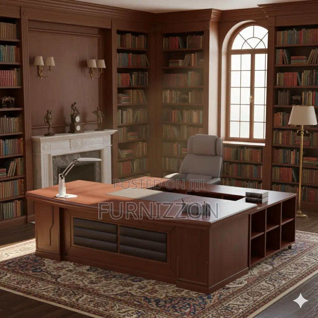 Elegant Boss L-Shaped Executive Desk