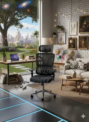 Height Adjustable Black Full Mesh Swivel Office Chair With Headrest