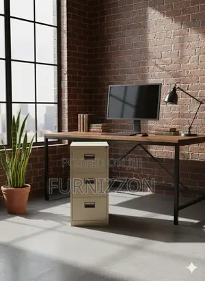 Lightweight 3-Drawer Metallic Office Cabinet