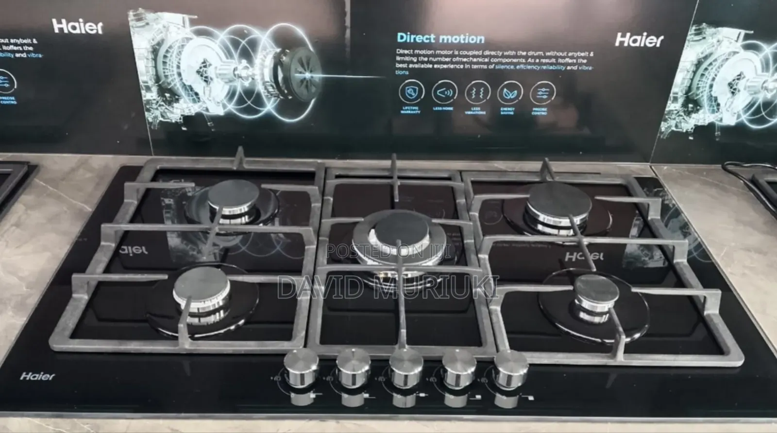 Haier 5-Burner Built-in Cooker Hob-S775b