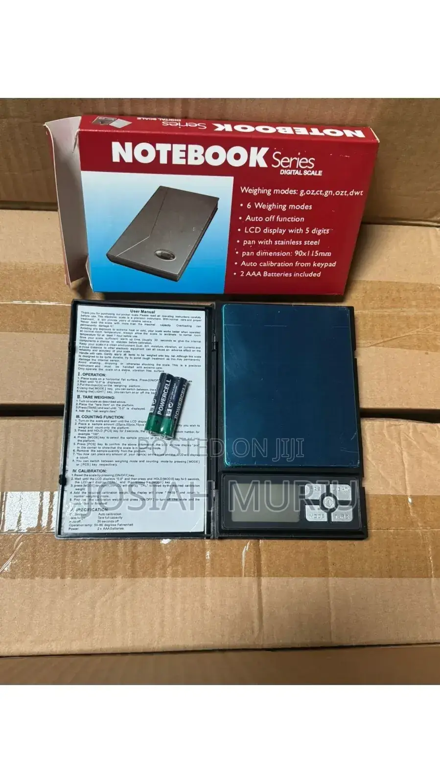 Notebook 500gram Digital Scale