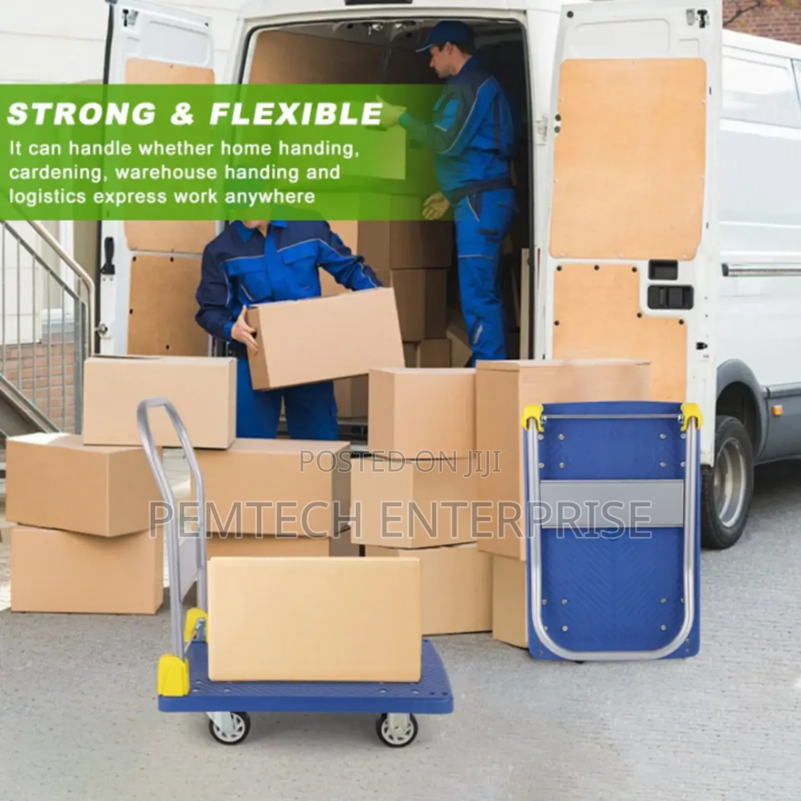 Heavy Duty Foldable Platform Hand Trolley