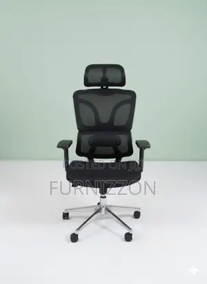 Height Black Mesh Swivel Office Chair With 3d Armrest and Headrest
