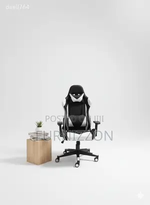 Height-Adjustable Modern Gaming Chair With Neck Support