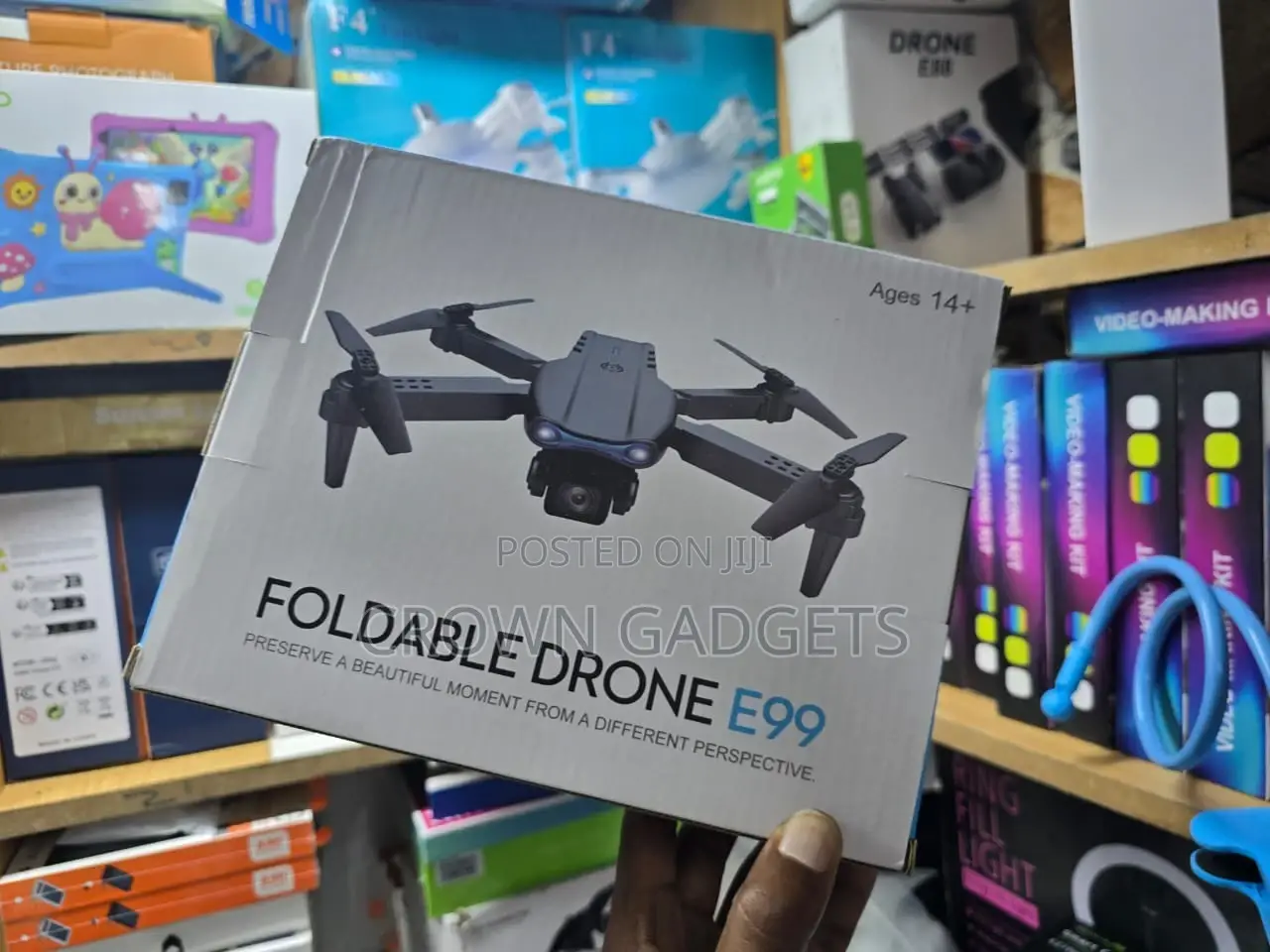 E99 Foldable Drone With One-Key Takeoff Landing