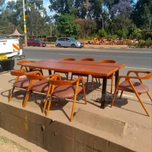 Camel Back Chairs 8-Seater Dinning Table Set