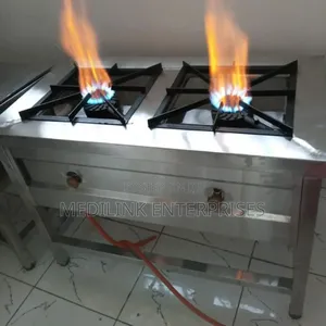 Stainless Steel 2-Burner Cooker Jiko