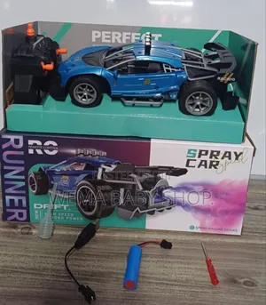 Rechargeable Runner Spray Remote Control Car.