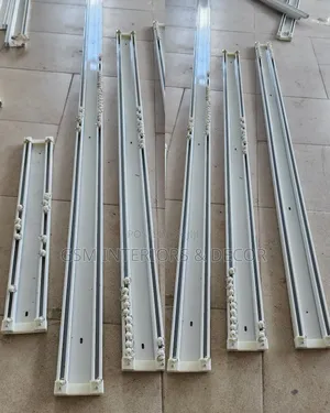 Aluminium.Double Curtain Rails in Multiples