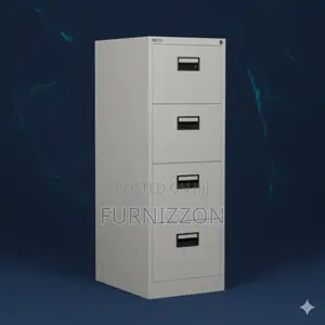 Durable 4-Drawer Metallic Filing Cabinet